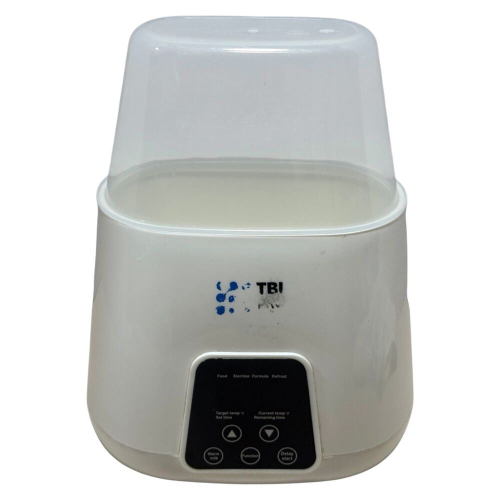 TBI Pro Baby Bottle Warmer Electric Fast Heat LCD BPA Free w/ Basket Tongs